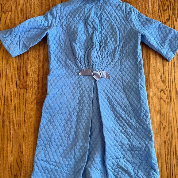 Intimates & Sleepwear Vintage Evelyn Pearson Blue Quilted Robe